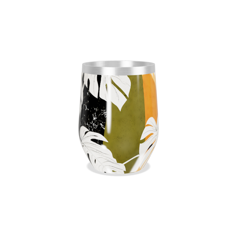 Copo Térmico Slim - Estampa Tropical Colorida