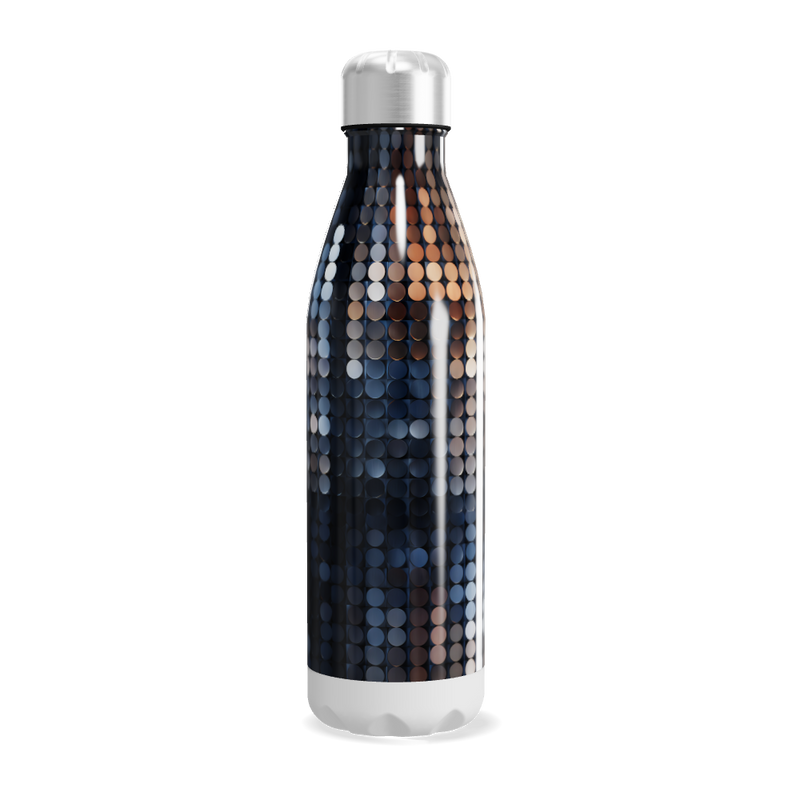 Garrafa Inox - Estampa Metalizada Colorida