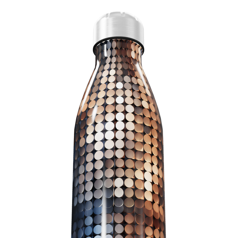 Garrafa Inox - Estampa Metalizada Colorida