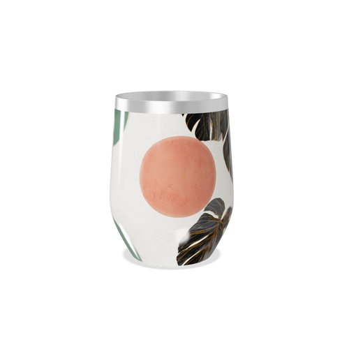 Copo Térmico Slim - Estampa Folhas Coloridas