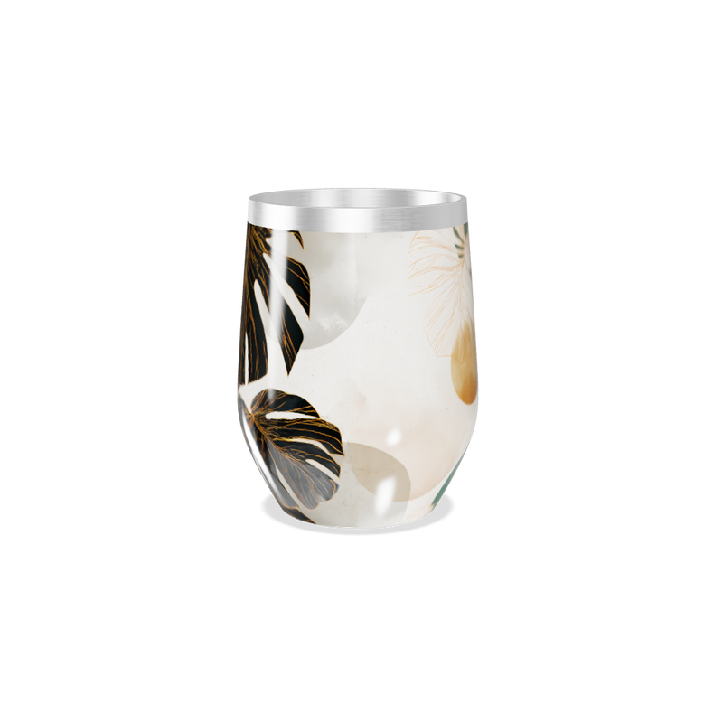 Copo Térmico Slim - Estampa Folhas Coloridas