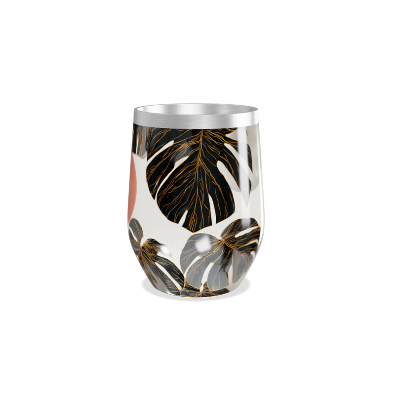 Copo Térmico Slim - Estampa Folhas Coloridas