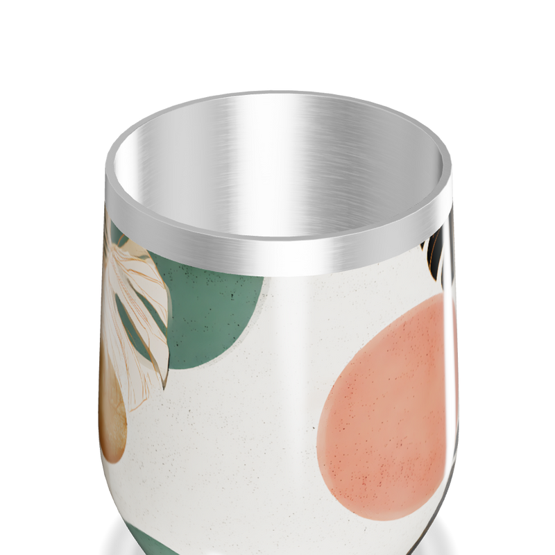 Copo Térmico Slim - Estampa Folhas Coloridas