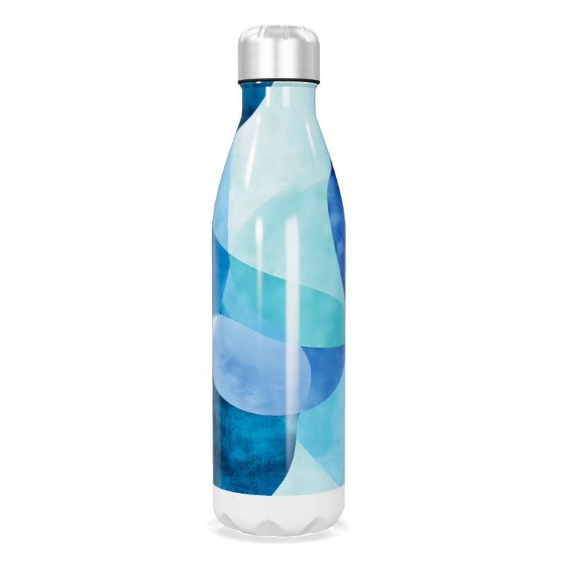 Garrafa Inox - Azul Abstrato 500ml