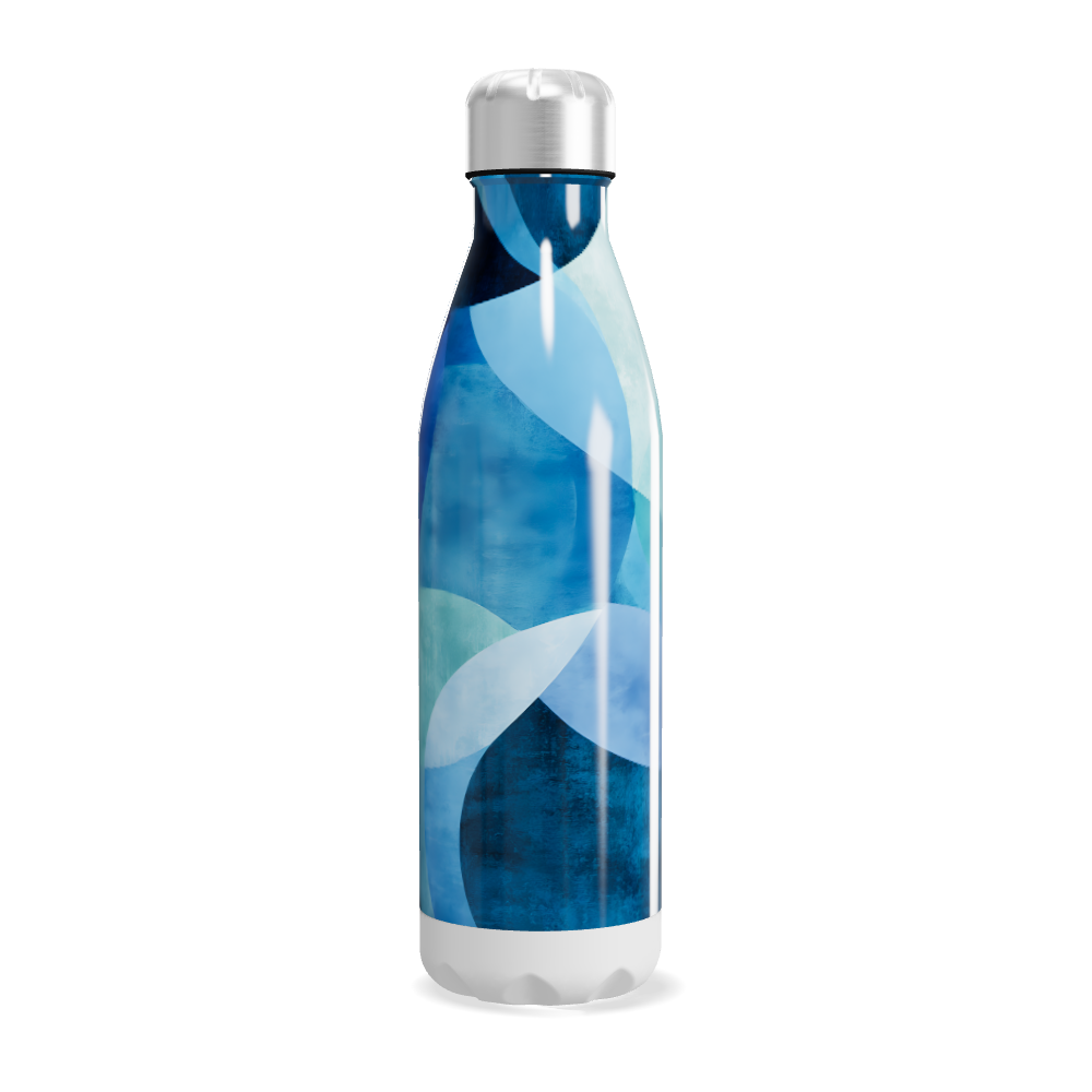 Garrafa Inox - Azul Abstrato 500ml