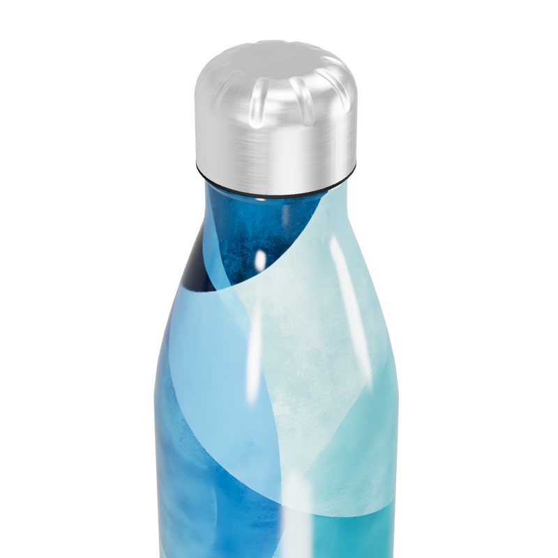 Garrafa Inox - Azul Abstrato 500ml