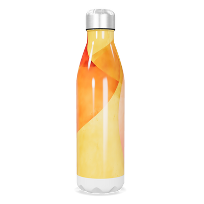 Garrafa Inox Estampada - Laranja e Amarela