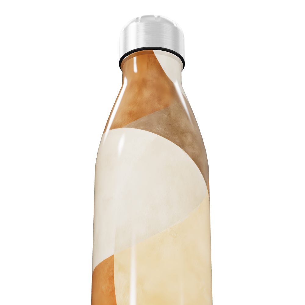 Garrafa Inox Estampada - Tons Terrosos