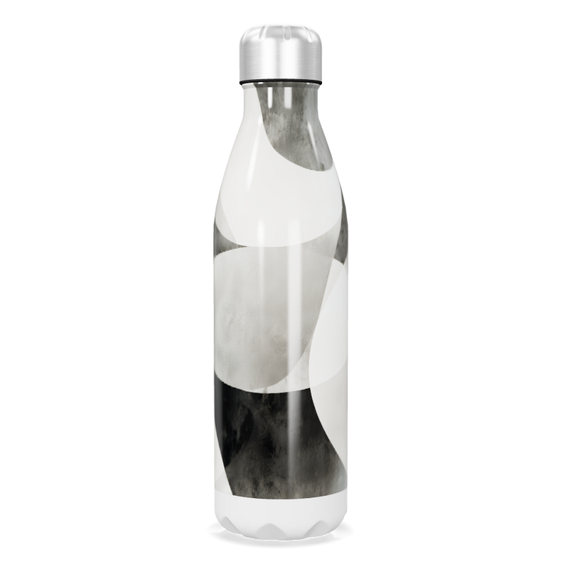 Garrafa Inox - Estampa Preto e Branco