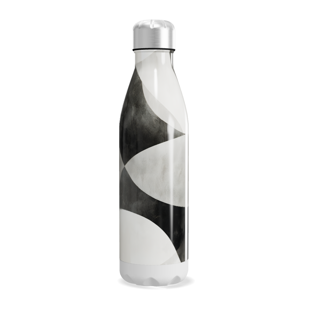 Garrafa Inox - Estampa Preto e Branco