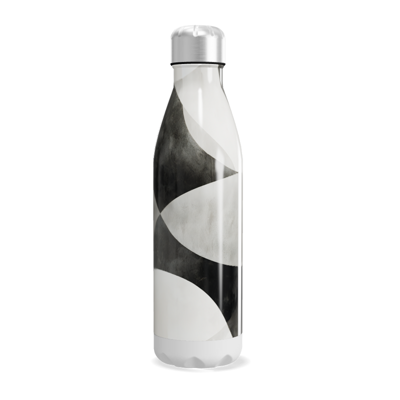 Garrafa Inox - Estampa Preto e Branco