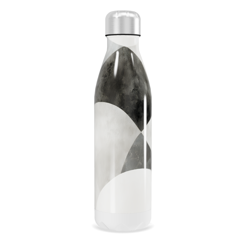 Garrafa Inox - Estampa Preto e Branco