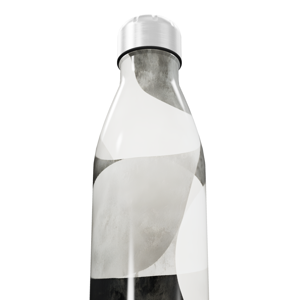Garrafa Inox - Estampa Preto e Branco