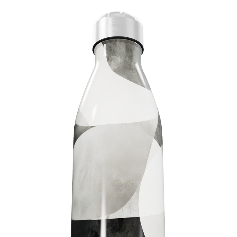 Garrafa Inox - Estampa Preto e Branco