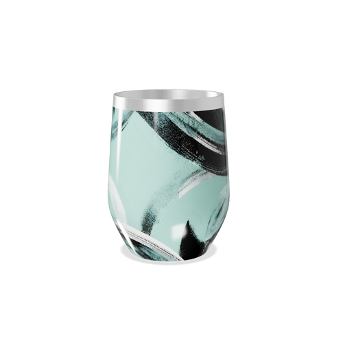 Copo Térmico Slim - Verde Pintura Abstrata