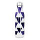 Garrafa Inox Azul com Estampa Geométrica