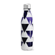 Garrafa Inox Azul com Estampa Geométrica