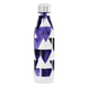 Garrafa Inox Azul com Estampa Geométrica