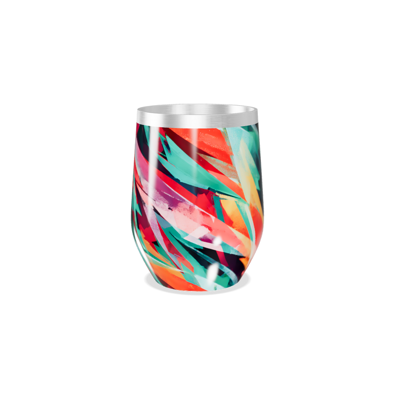 Copo Térmico Slim - Estampa Geométrica Colorida