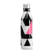Garrafa Inox - Estampa Triângulos Preto e Rosa