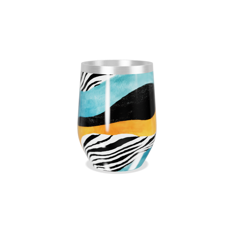 Copo Térmico Slim - Estampa zebra colorida