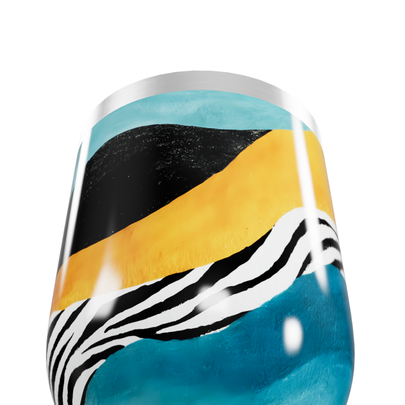 Copo Térmico Slim - Estampa zebra colorida