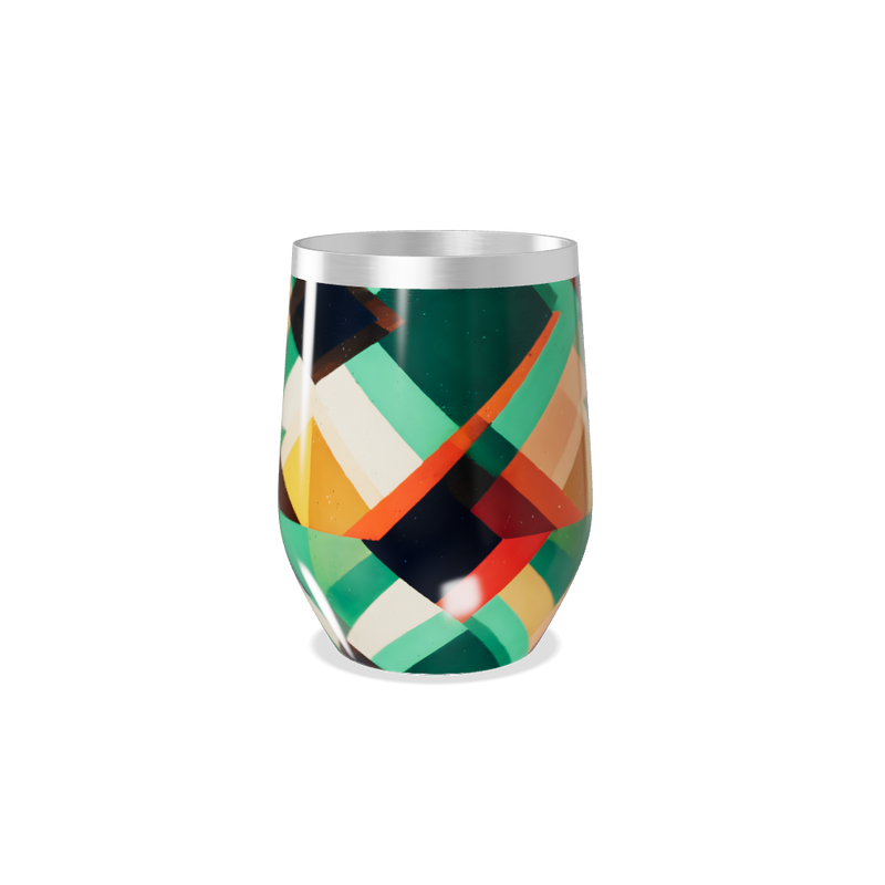 Copo Térmico Slim - Estampa Geométrica Colorida