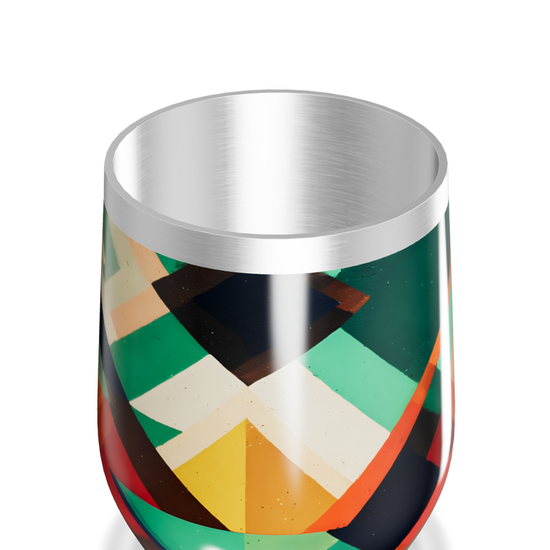 Copo Térmico Slim - Estampa Geométrica Colorida