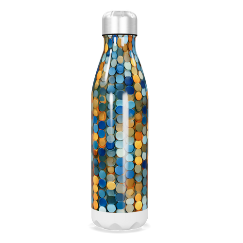 Garrafa Inox - Estampa colorida círculos