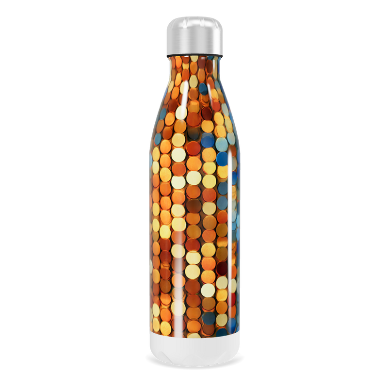 Garrafa Inox - Estampa colorida círculos