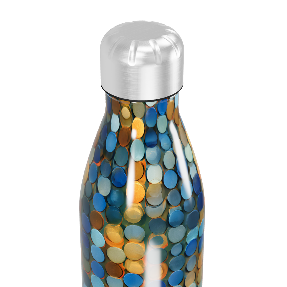 Garrafa Inox - Estampa colorida círculos