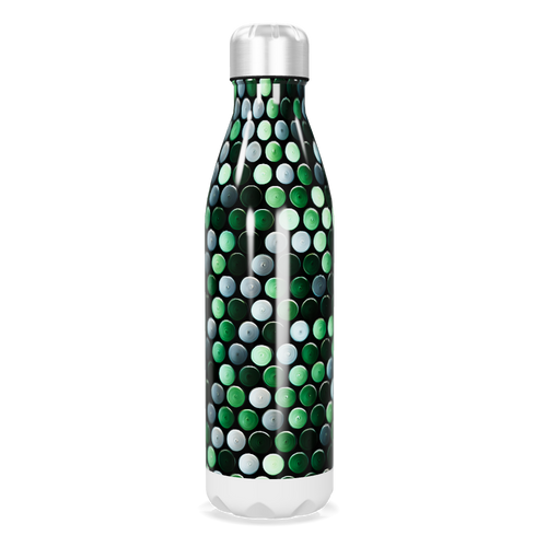 Garrafa Inox - Estampa Pontos Verdes