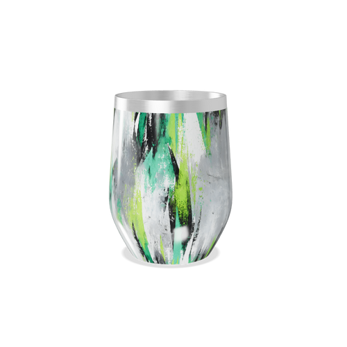 Copo Térmico Slim - Verde Abstrato Inox