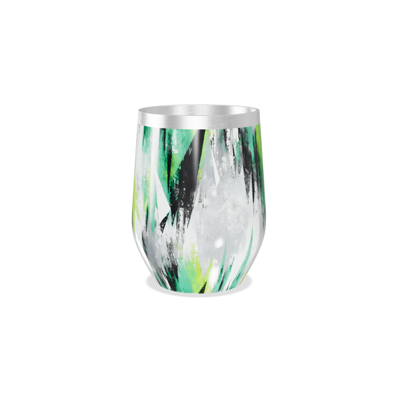 Copo Térmico Slim - Verde Abstrato Inox