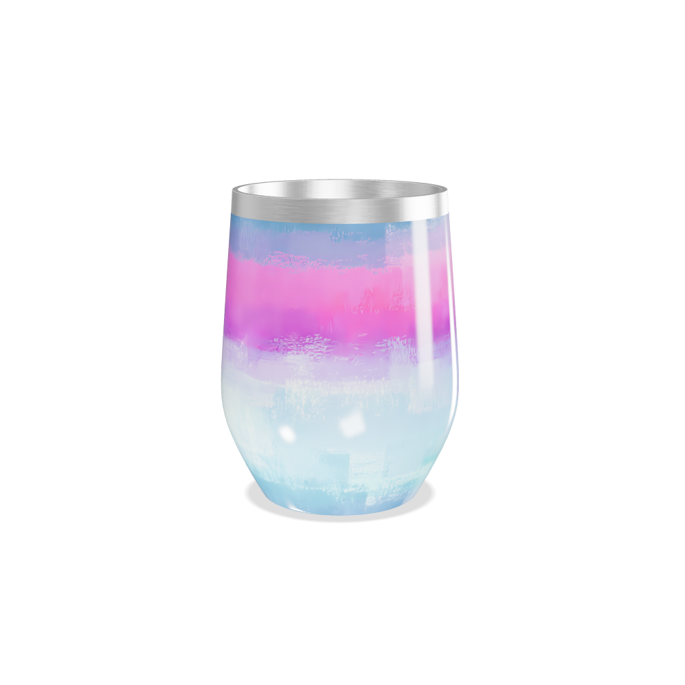 Copo Térmico Slim - Rosa e Azul Inox