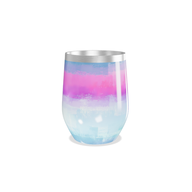 Copo Térmico Slim - Rosa e Azul Inox