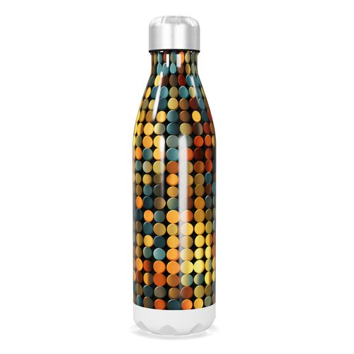 Garrafa Inox - Estampa Colorida Pontos