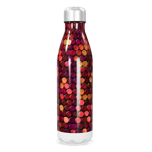 Garrafa Inox - Estampa Bolinhas Coloridas