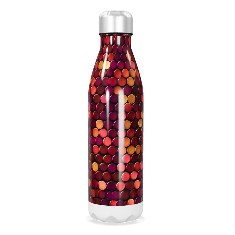 Garrafa Inox - Estampa Bolinhas Coloridas