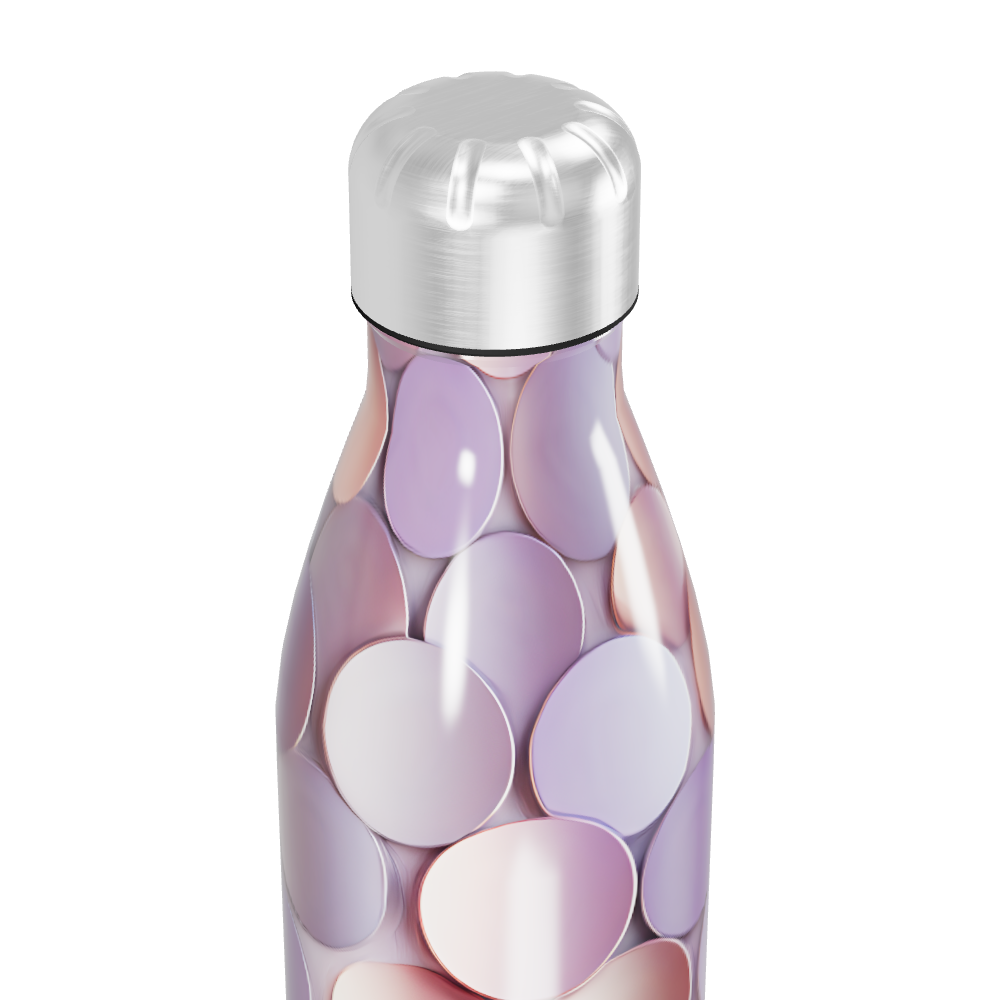 Garrafa Inox - Estampa Círculos Pastel