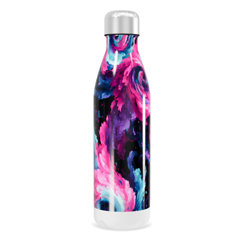 Garrafa Inox - Estampa Galáxia Colorida