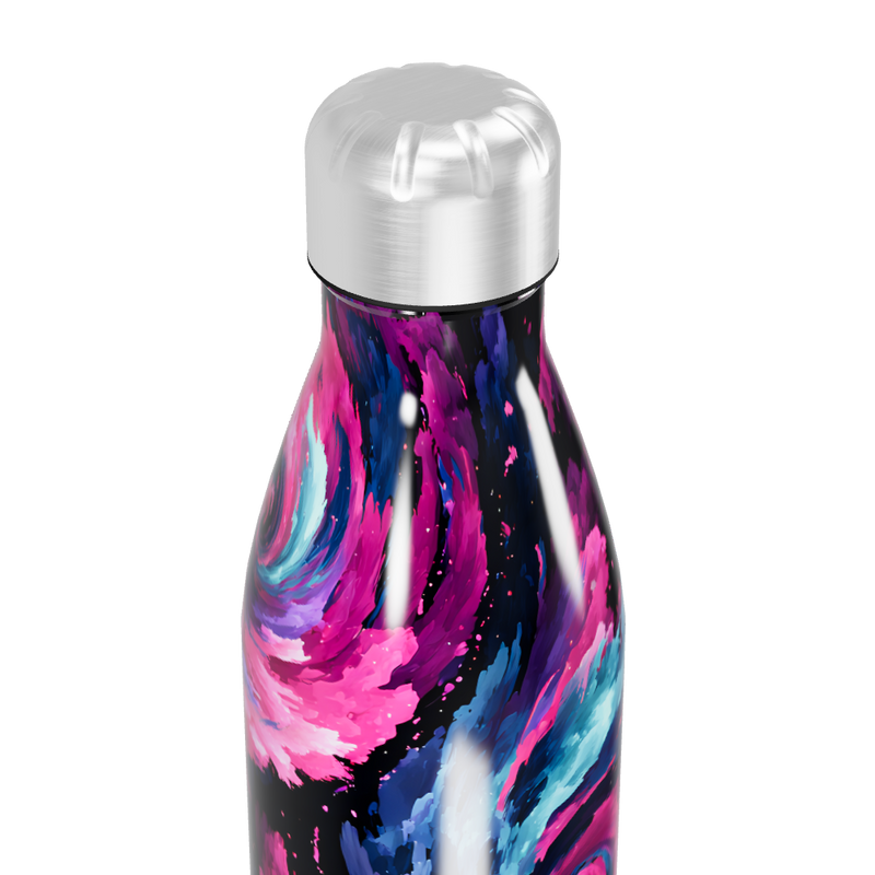 Garrafa Inox - Estampa Galáxia Colorida
