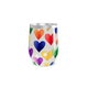 Copo Térmico Slim - Corações Coloridos Aço