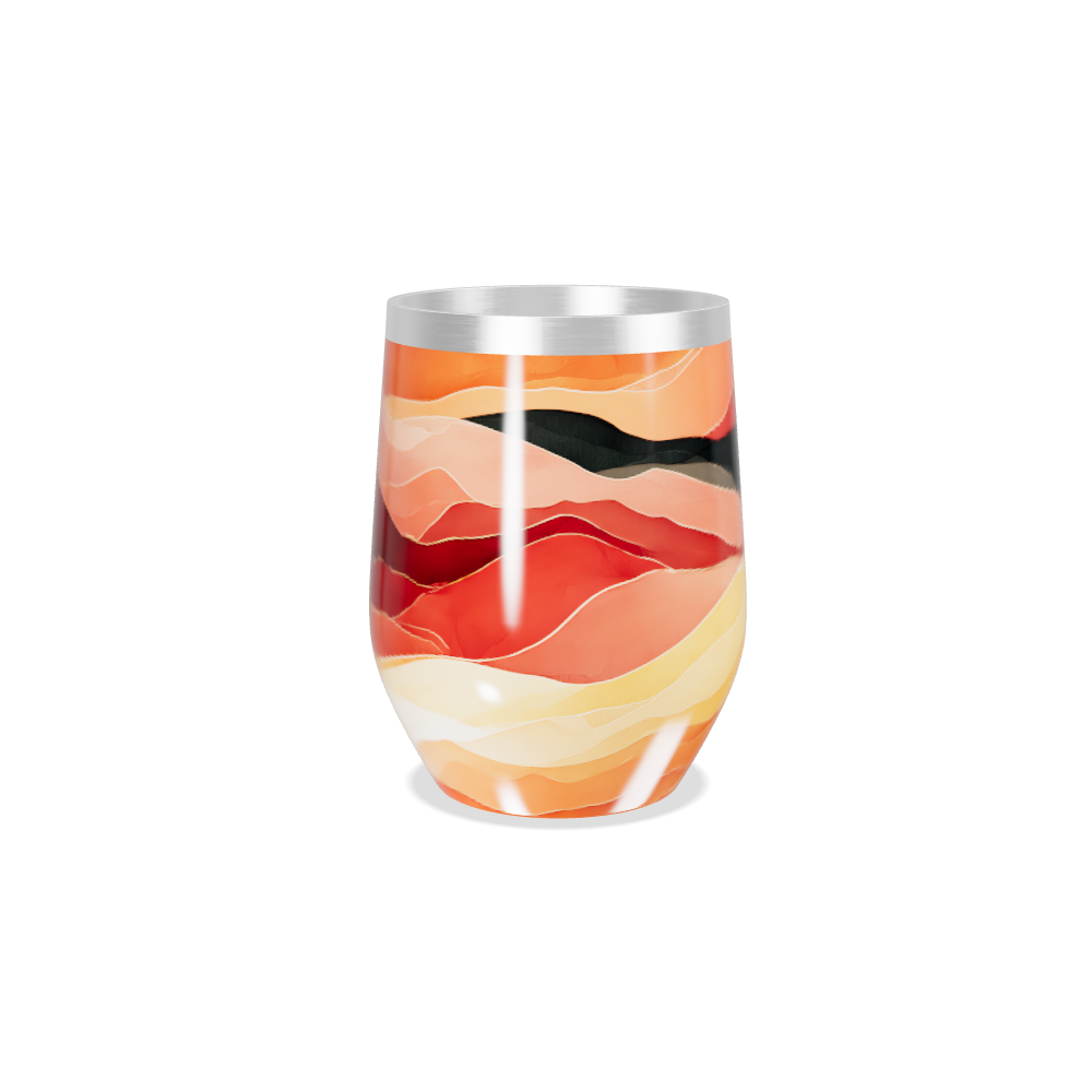 Copo Térmico Slim - Estampa Ondas Coloridas