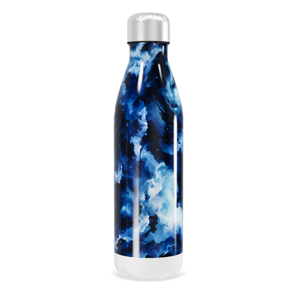 Garrafa Inox - Estampa Azul e Branca