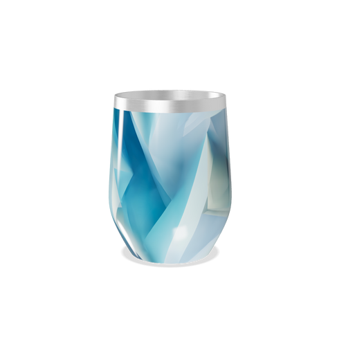 Copo Térmico Slim - Azul Abstrato Inox