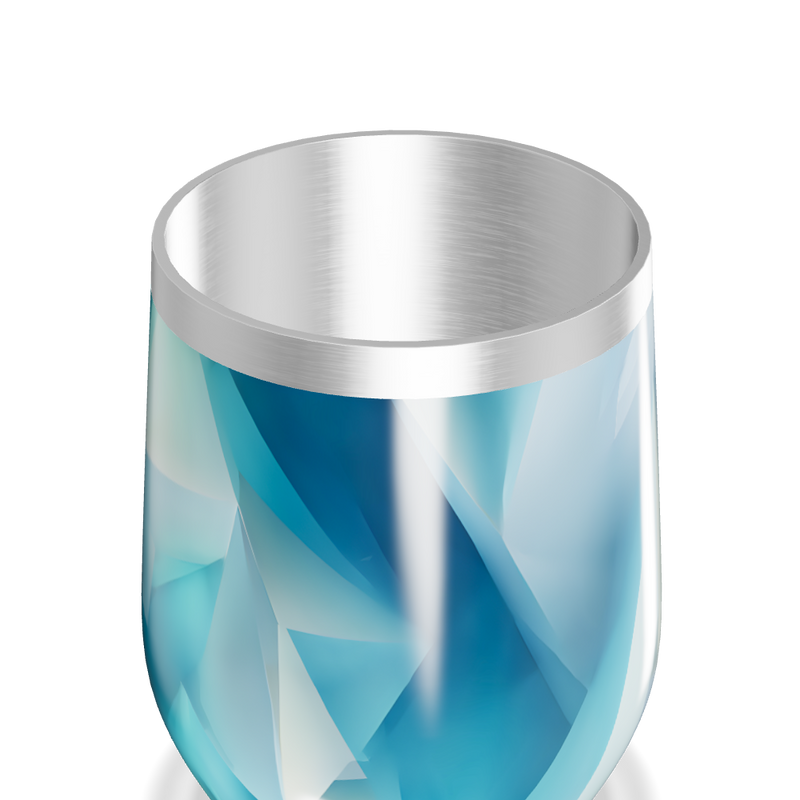 Copo Térmico Slim - Azul Abstrato Inox