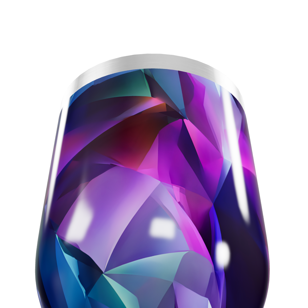 Copo Térmico Slim - Estampa Geométrica Colorida