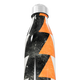 Garrafa Inox Estampada Triângulos Preto Laranja