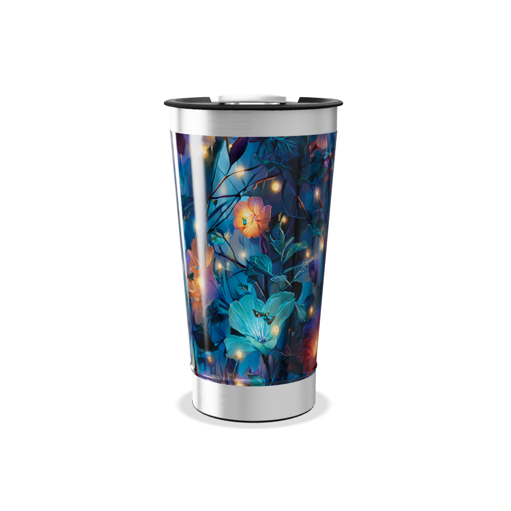 Copo Térmico - Flores Noturnas Aço Inox